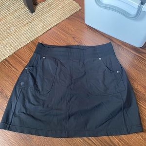 Athleta large tall black skirt